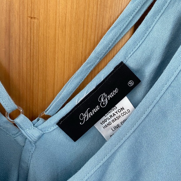 Baby blue mini dress - Picture 3 of 3